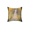 She Who Commands the Light — Art Cushion, 14 × 14 in