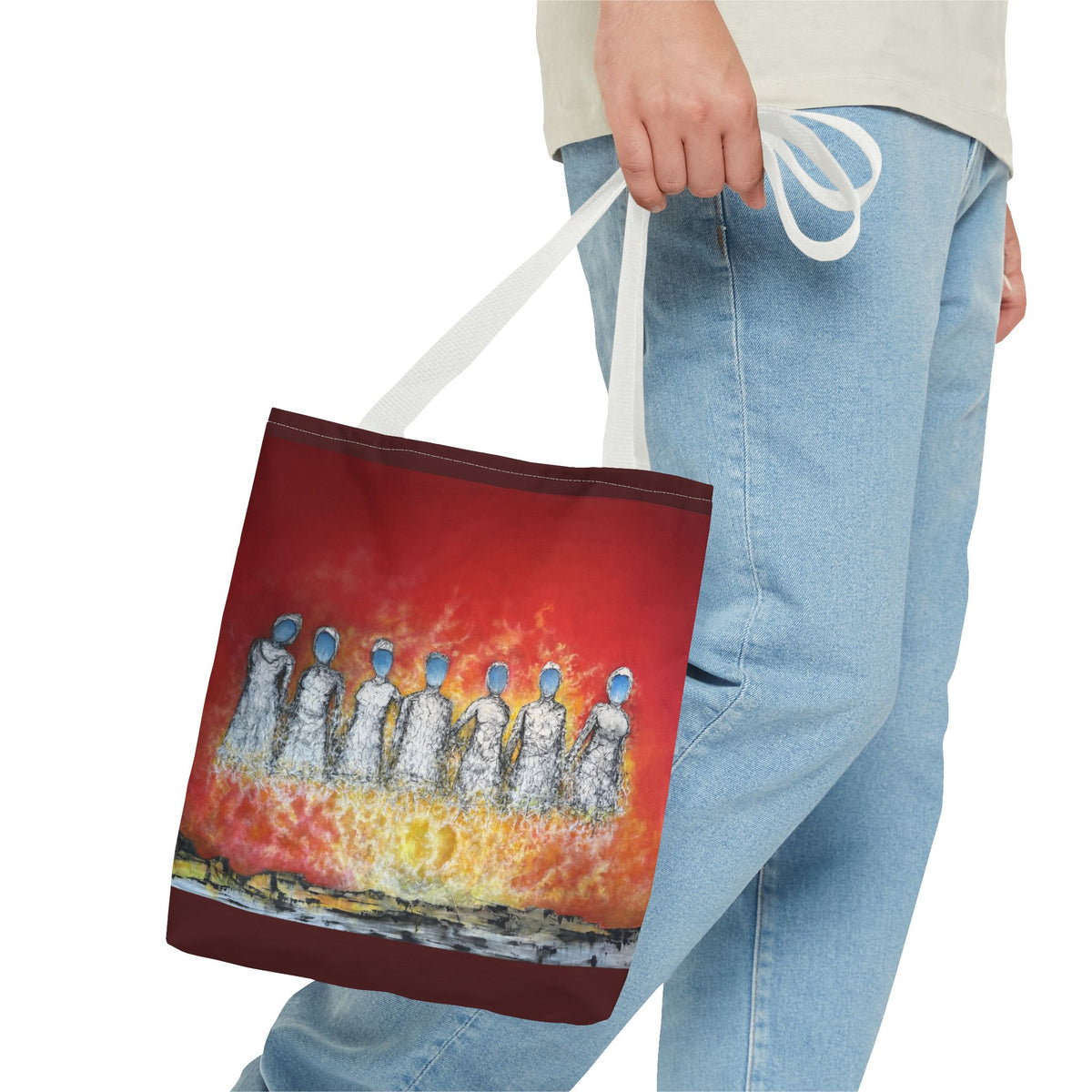 Unite Your Thoughts — Art Tote Bag, 13 × 13 in