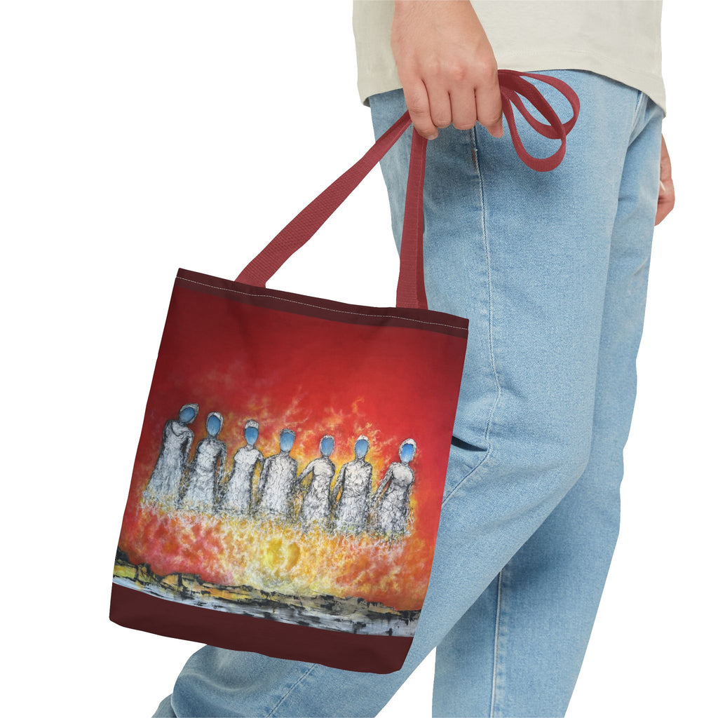 Unite Your Thoughts — Art Tote Bag, 13 × 13 in