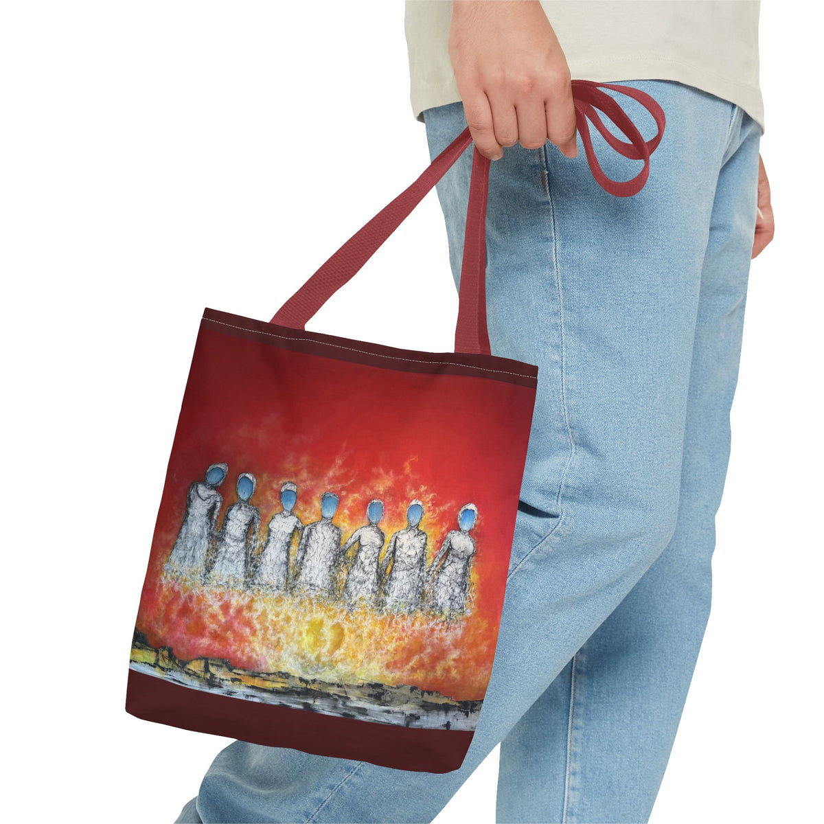 Unite Your Thoughts — Art Tote Bag, 13 × 13 in