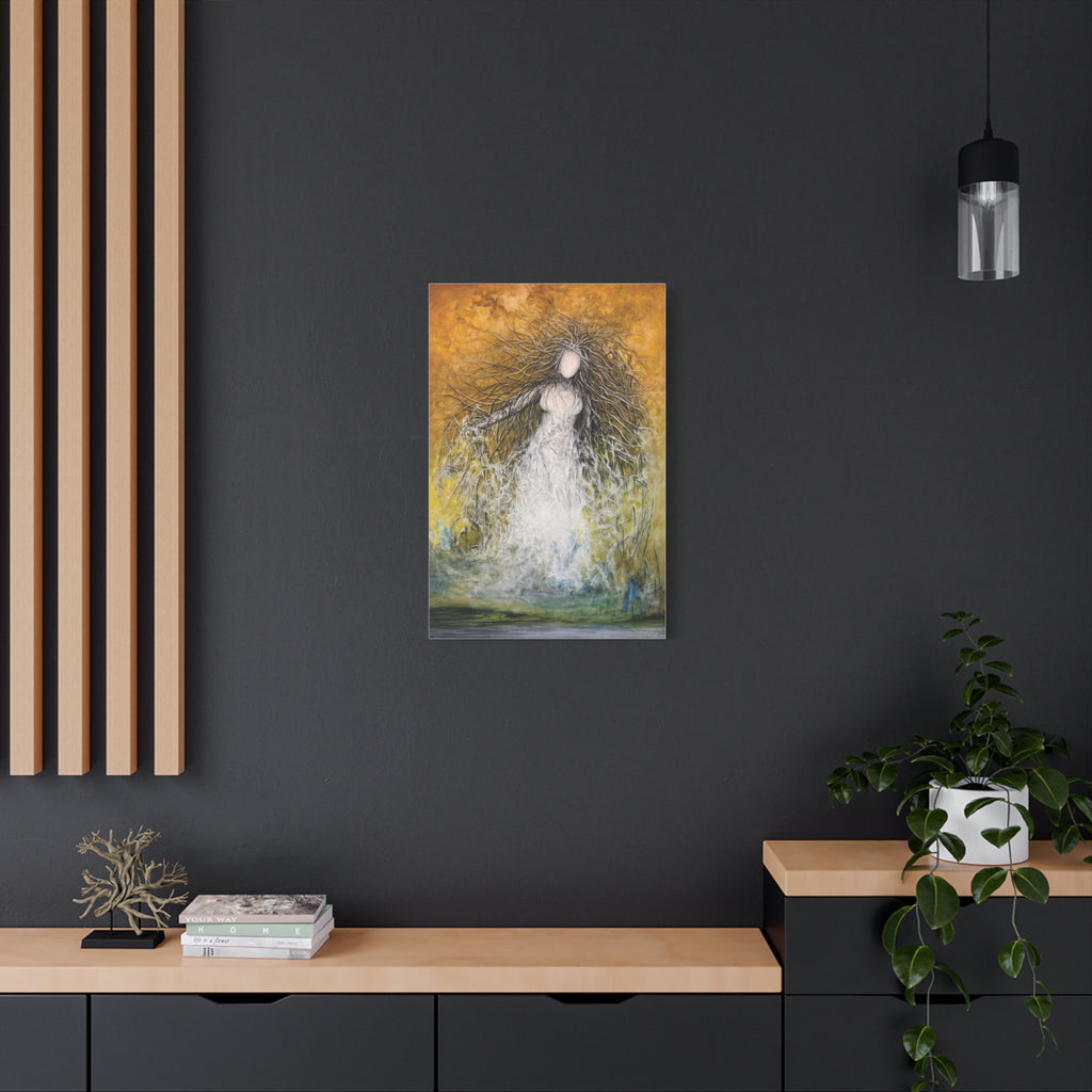 She Who Commands the Light — Matte Canvas Art Print