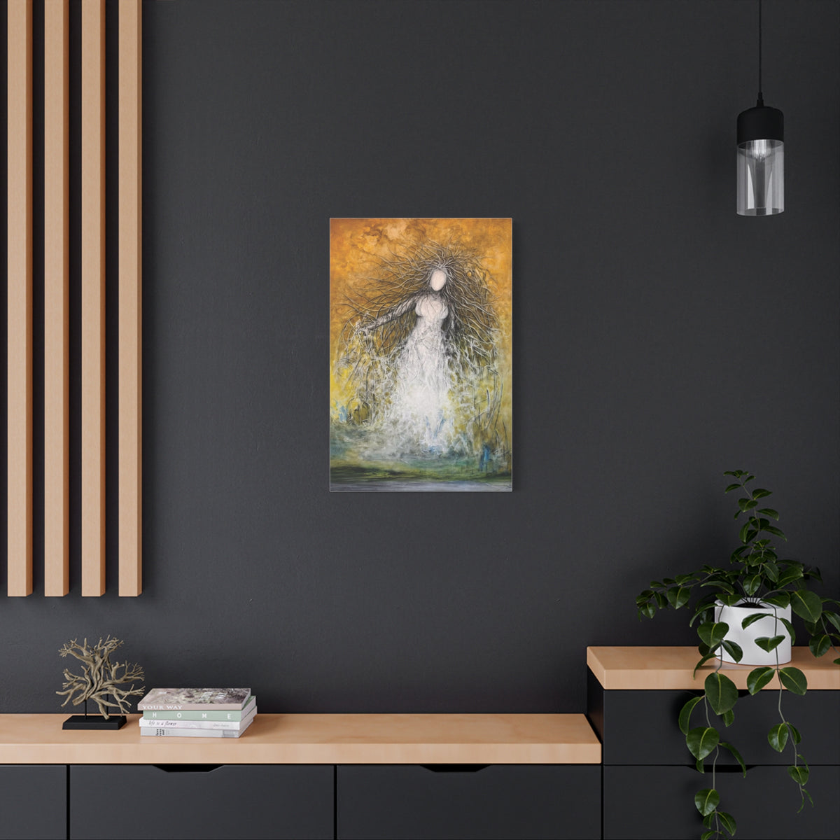 She Who Commands the Light — Matte Canvas Art Print