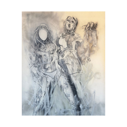 Abstract Figurative Poster — Matte Vertical Art Print