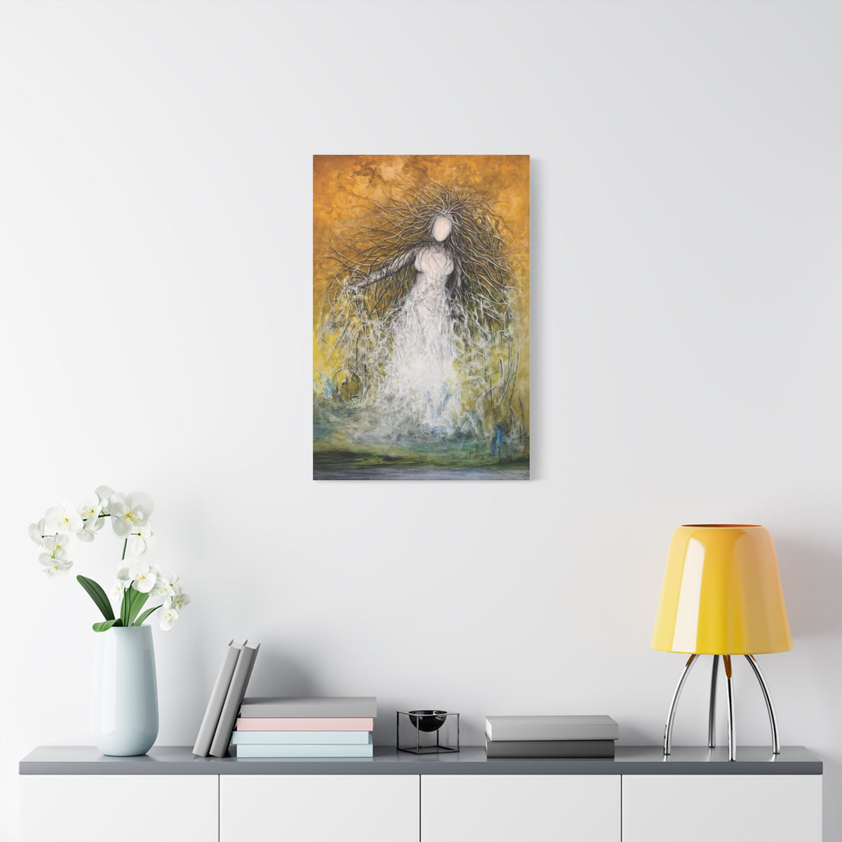 She Who Commands the Light — Matte Canvas Art Print