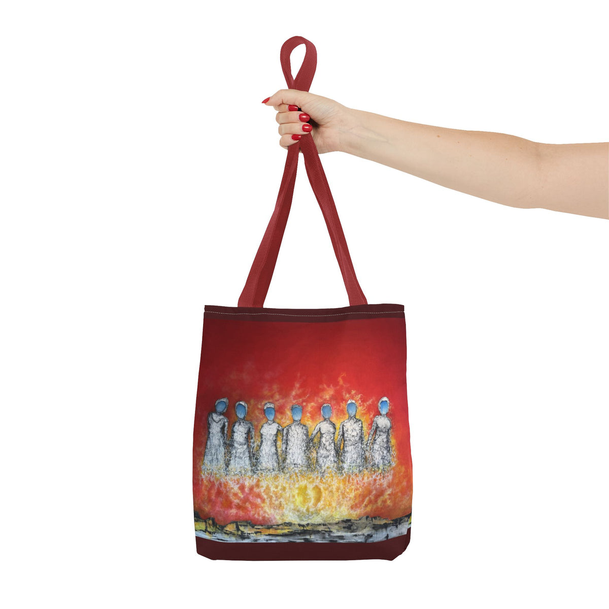 Unite Your Thoughts — Art Tote Bag, 13 × 13 in
