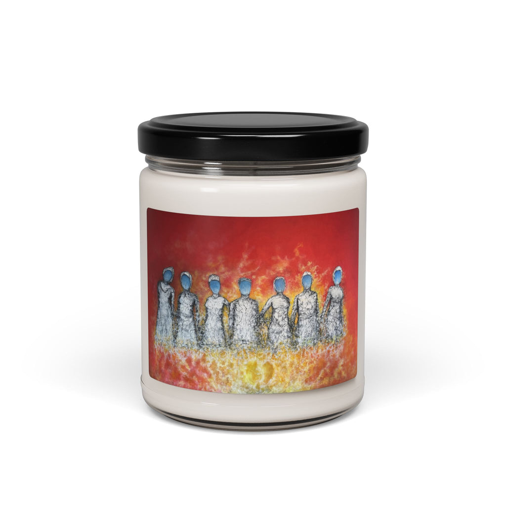 Original oil painting printed on Scented Candle. Unite the light — Art by Tobba (9oz)