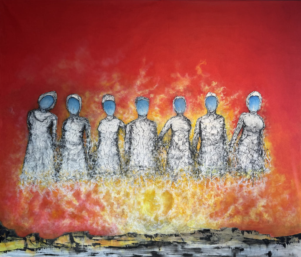 Original oil painting printed on Scented Candle. Unite the light — Art by Tobba (9oz)