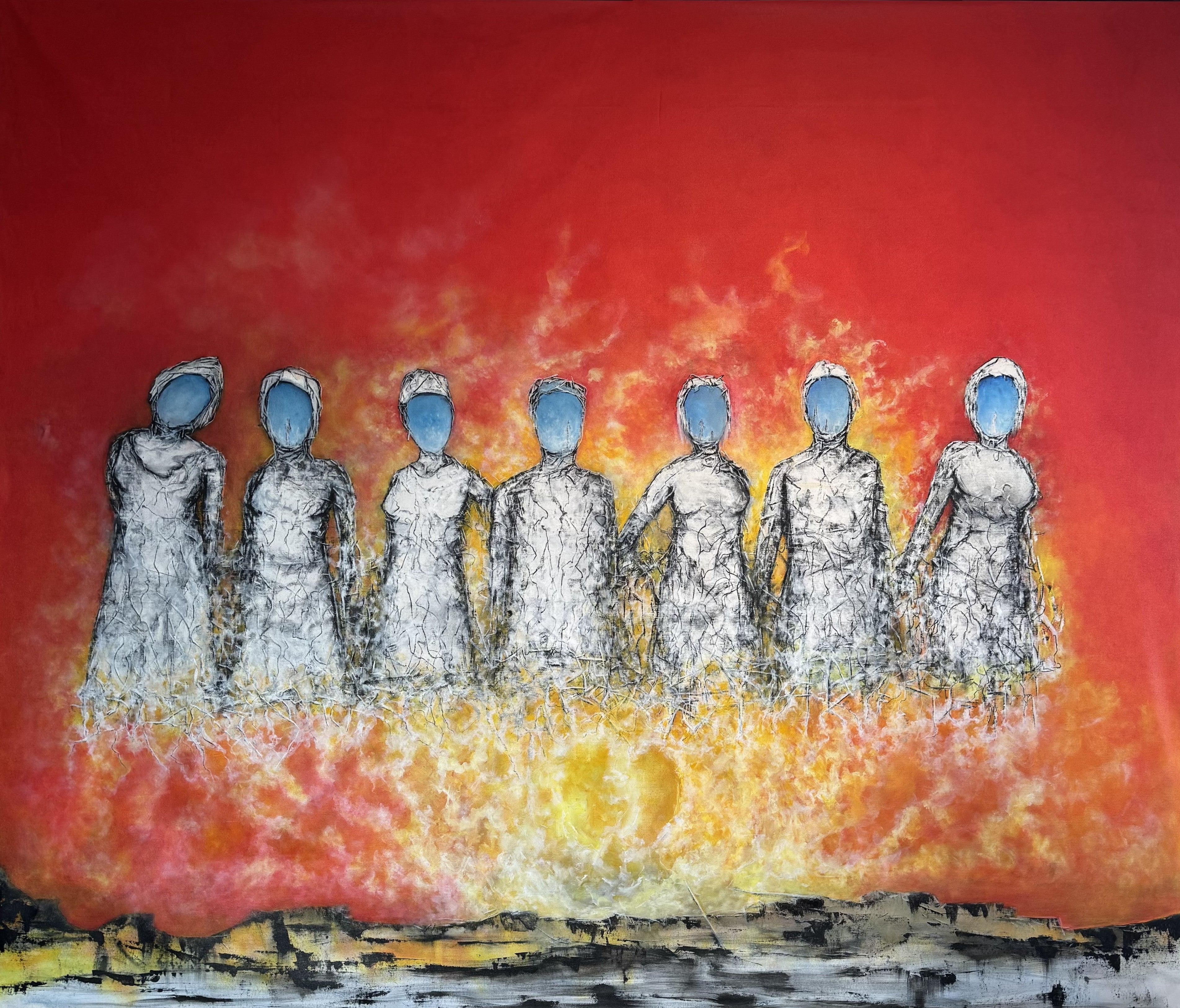 Original oil painting printed on Scented Candle. Unite the light — Art by Tobba (9oz)