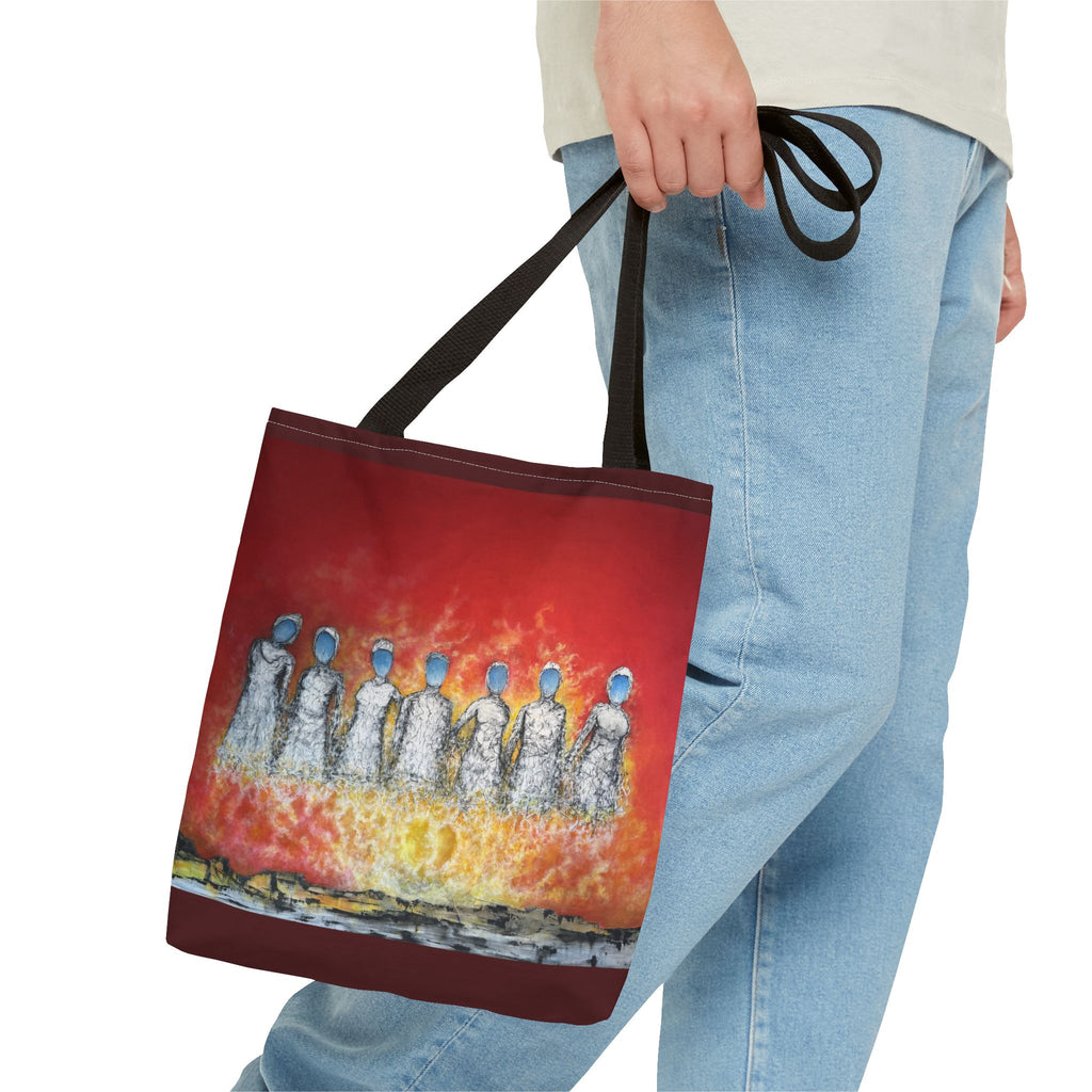 Unite Your Thoughts — Art Tote Bag, 13 × 13 in