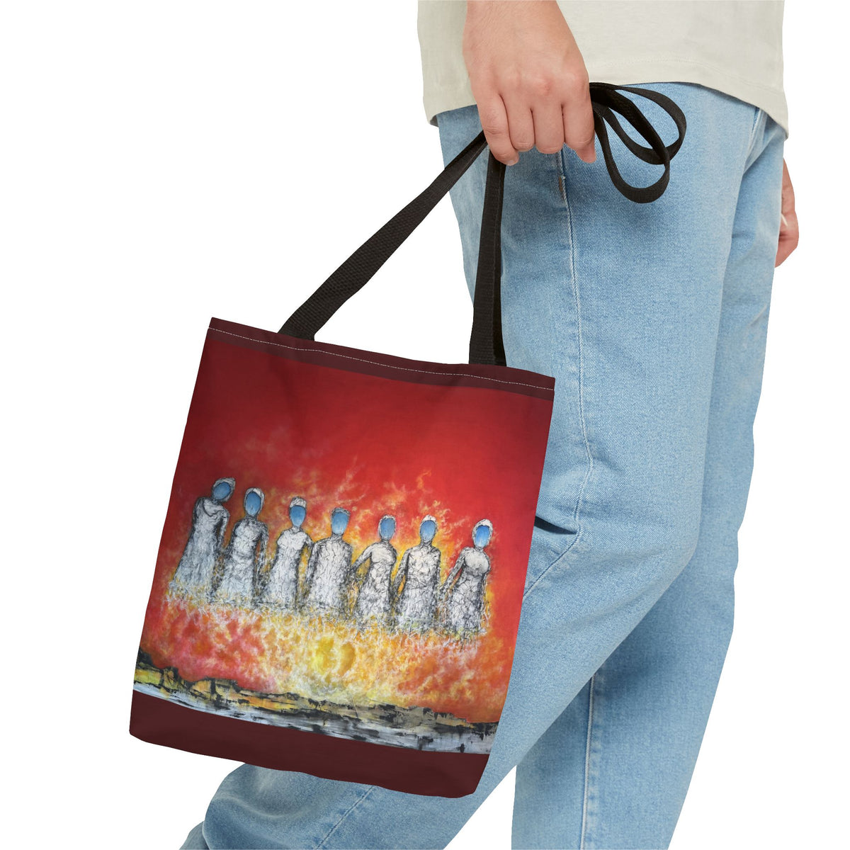 Unite Your Thoughts — Art Tote Bag, 13 × 13 in
