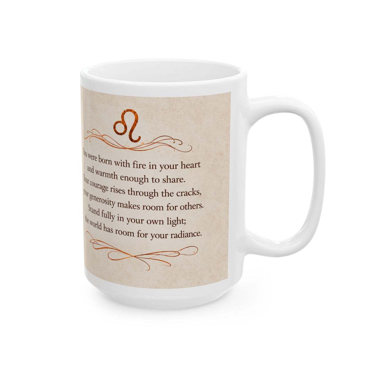 Leo — Your Own Light Zodiac Mug, 15oz