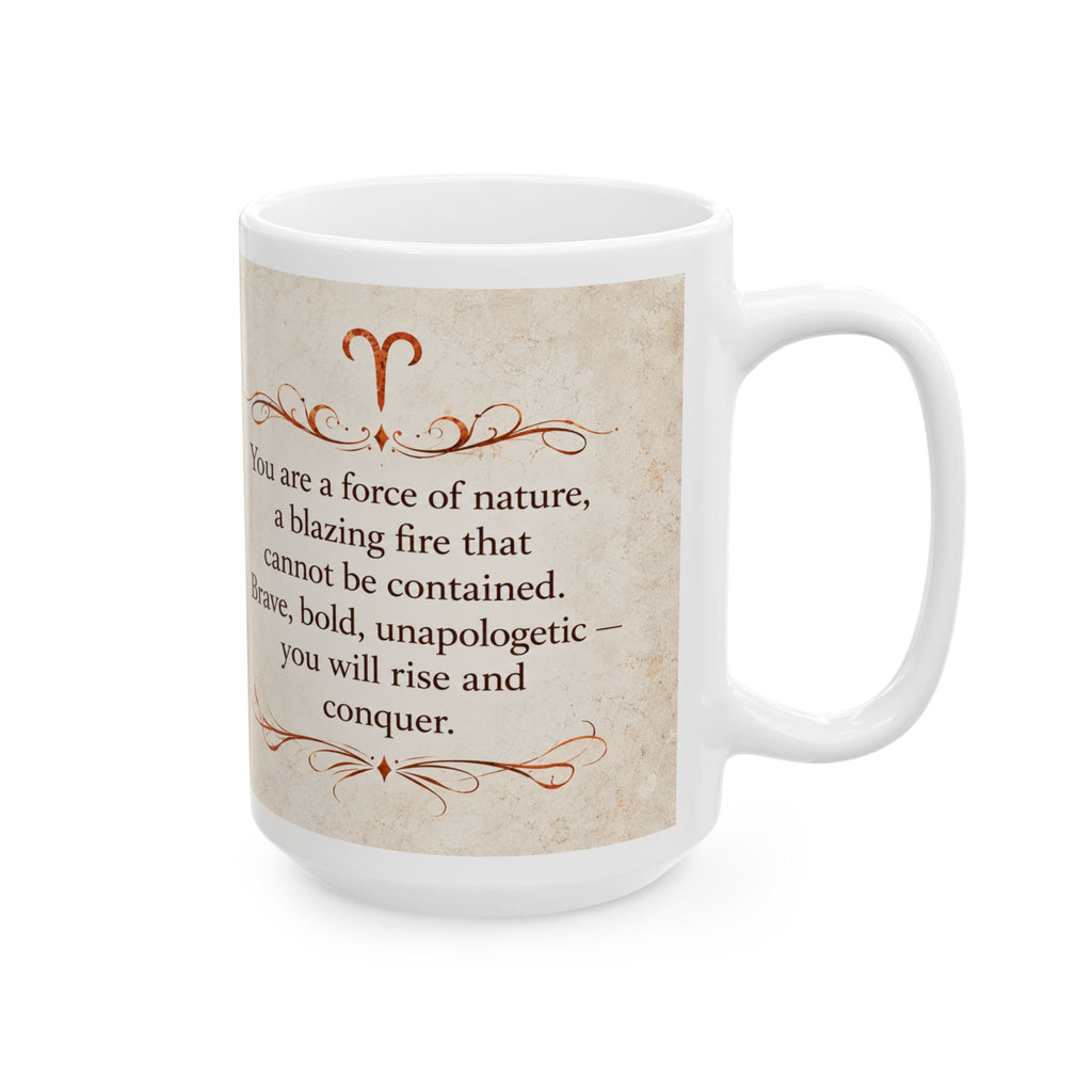 Aries — Force of Nature Zodiac Mug, 15oz