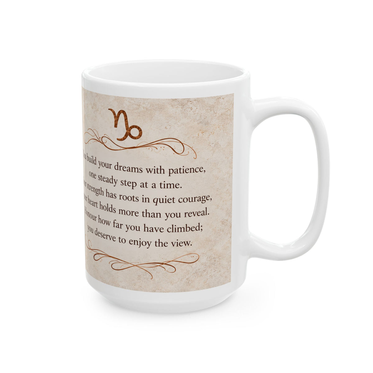Capricorn — Enjoy the View Zodiac Mug, 15oz
