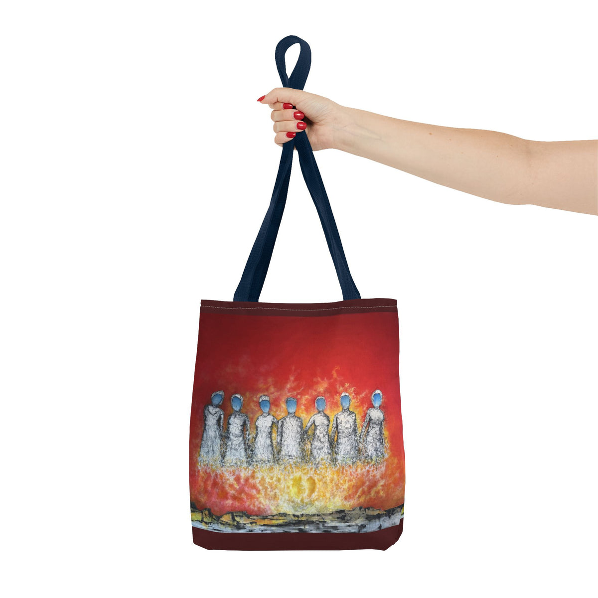 Unite Your Thoughts — Art Tote Bag, 13 × 13 in