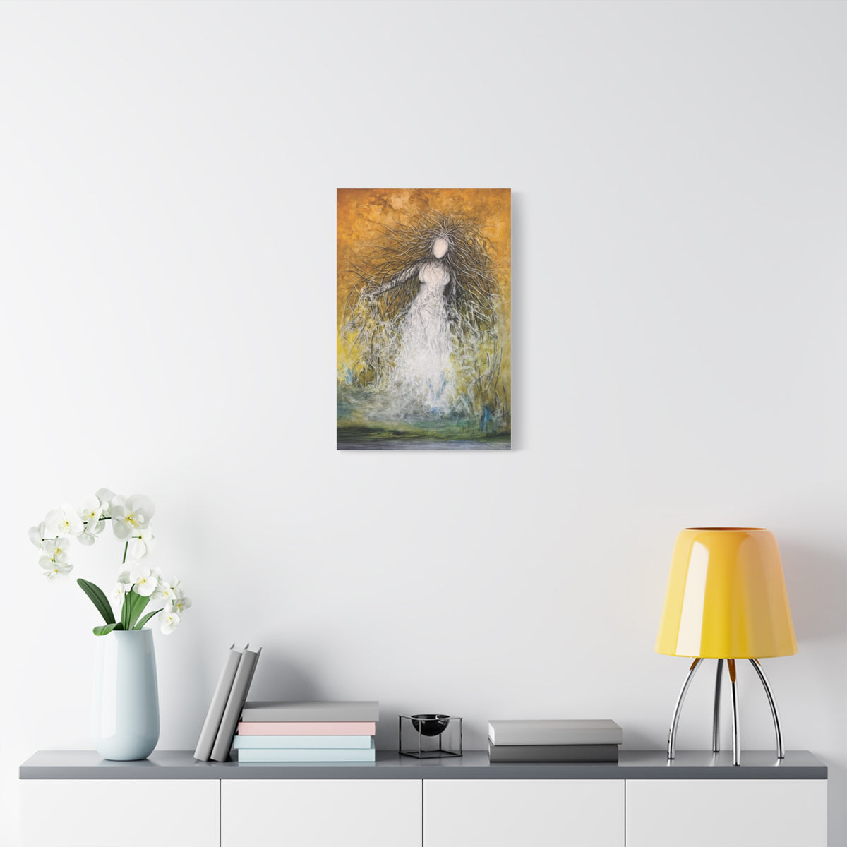 She Who Commands the Light — Matte Canvas Art Print