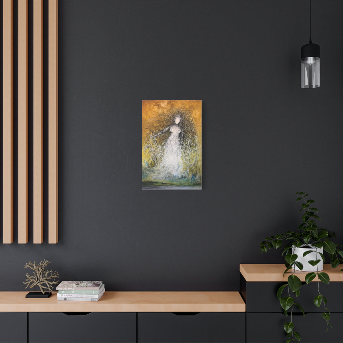 She Who Commands the Light — Matte Canvas Art Print