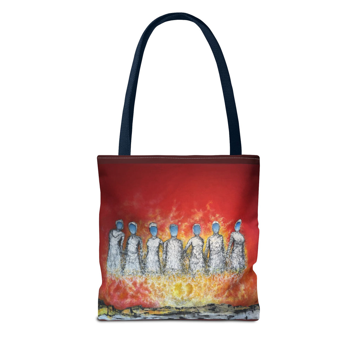 Unite Your Thoughts — Art Tote Bag, 13 × 13 in