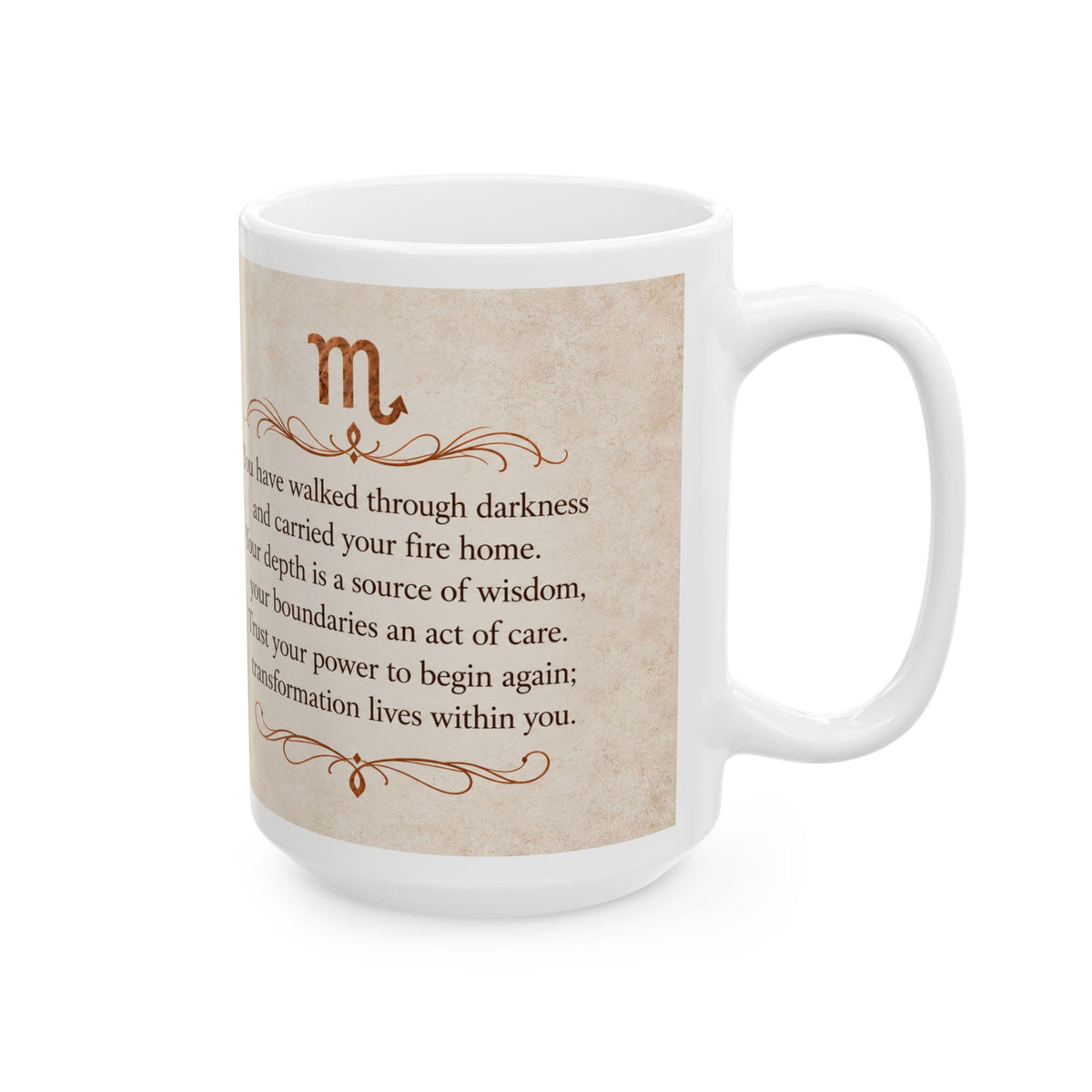 Scorpio — Begin Again Zodiac Mug, 15oz